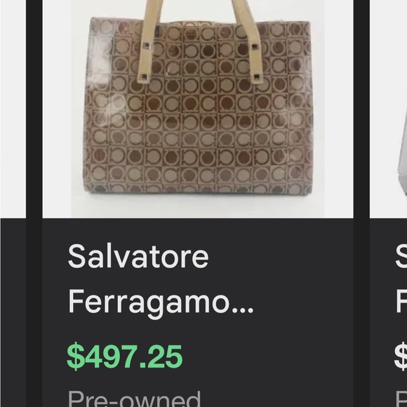 SALVATORE FERRAGAMO Translucent Gancini Logo Shoulder Bag - Picture 12 of 13